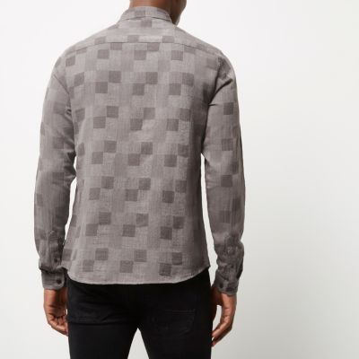 Grey check Only & Sons shirt